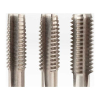 Ручные метчики GSR UNC 1/4-20 DIN 2184-2 HSS-G набор 3 шт, резьба для штатива/фото резьба B00165130