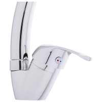 Смеситель для кухни СоюзКран, поворотный излив 25 см, керамический картридж 35 мм, хром, цинк SK01-C102 567-050