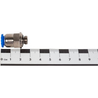 Фитинг 8 мм с наружной металлической резьбой G1/8" CDC Pneumatics PC 08G01