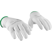 Белые лёгкие бесшовные защитные перчатки эргономичной формы из нейлона WIEDERKRAFT WDK-PU01W / M