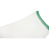 Белые лёгкие бесшовные защитные перчатки эргономичной формы из нейлона WIEDERKRAFT WDK-PU01W / M