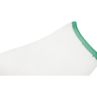 Белые лёгкие бесшовные защитные перчатки эргономичной формы из нейлона WIEDERKRAFT WDK-PU01W / M