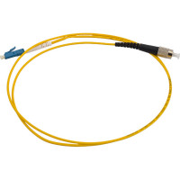 Патч-корд Hyperline FC-S2-9-FC/UR-LC/UR-H-1M-LSZH-YL волоконно-оптический (шнур) SM 9/125 243763
