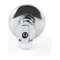 Угловой шаровой кран для бытовой техники PROFACTOR PF CHROME н/цанга 1/2 дюйма х 10 мм PF BAV 357C