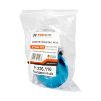 Угловой шаровой кран для бытовой техники PROFACTOR PF CHROME н/цанга 1/2 дюйма х 10 мм PF BAV 357C