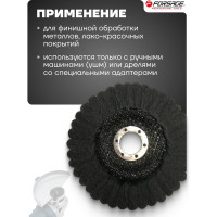 Круг зачистной абразивный (125х22.2 мм; серый; max об/мин 12000; жесткий) Forsage 49120 F-FR522F