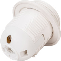 Патрон с кольцом ЭРА Е14, пластик, белый Б0043746