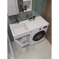 Напольная тумба ORANGE Optima с левой раковиной, под стиральную машину OPD-110TUW+RAL