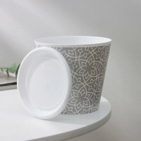 Горшок для цветов Доляна Кракле 0.8 л, серый 7306167