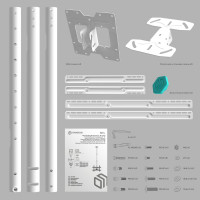 Потолочный кронштейн для телевизора 32-80 ONKRON N1L White N1LW