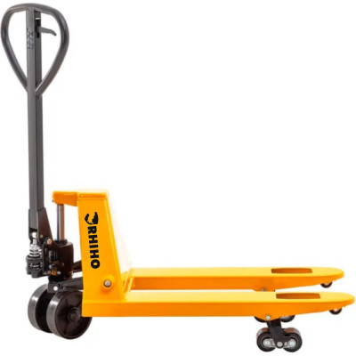 Гидравлическая тележка RHIHO Plus с короткими вилами и полиуретановыми колесами 80SPDP