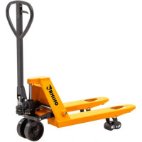 Гидравлическая тележка RHIHO Plus с короткими вилами и полиуретановыми колесами 80SPDP