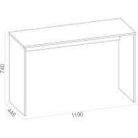Письменный стол СОКОЛ белый СПм-23 00-00010605