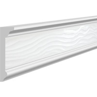 Потолочный карниз Stenopol подходит к натяжным потолкам, 60х17х2000 мм под покраску C7219