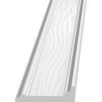 Потолочный карниз Stenopol подходит к натяжным потолкам, 60х17х2000 мм под покраску C7219