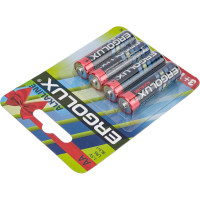 Батарейка Ergolux Alkaline LR6 BL 3+1FREE LR6 BL3+1, 1.5В, блистер 4 шт. 12866