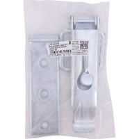 Замок для ящика VORMANN с задвижкой, с прямой ответной частью 138х47 мм, оцинкованный 01206130/8030