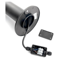 Садово-парковый светильник FERON DH1005, столб, GX53 230V, черный, 11710