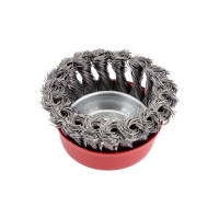 Щётка-крацовка с крученым ворсом (75 мм; M14; жесткая) для УШМ Orientcraft OCCBAKAG175300