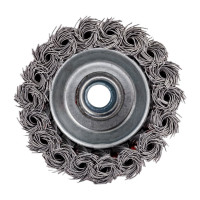 Щётка-крацовка с крученым ворсом (75 мм; M14; жесткая) для УШМ Orientcraft OCCBAKAG175300