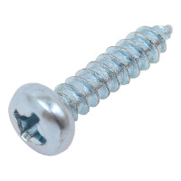 Саморез КВАДРА DIN 7981 2.9x13 цинк, yп. 20 шт., полусфера, шлиц PH1, острый 812913020812