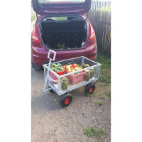 Четырехколесная тележка с откидными бортами SADOVODCART SAD44106