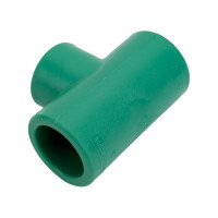 Переходной тройник Banninger полипропиленовый, зеленый, 25x20x25 мм 5521070611