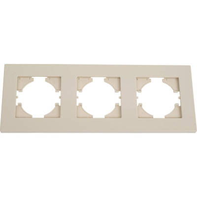 Рамка GUSI Electric City 3-местная, цвет бежевый C1113-003
