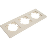 Рамка GUSI Electric City 3-местная, цвет бежевый C1113-003