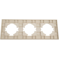 Рамка GUSI Electric City 3-местная, цвет бежевый C1113-003