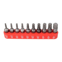 Набор вставок TORX с магнитными держателями (10 шт; 1/4"DR) ROCKFORCE RF-21022 RF-21022(1279)