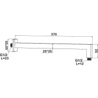 Держатель для верхнего душа Swedbe Platta 5509