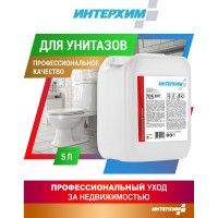 Усиленный гель для регулярной очистки поверхностей в санитарных помещениях ИНТЕРХИМ 705 SOFT 5 л ih73550