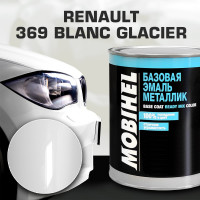 Базовая эмаль MOBIHEL металлик, RENAULT 369 blanc glacier UNI, 1 л 47899302