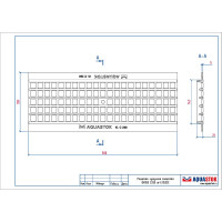 Чугунная решетка Aquastok ячеистая Norma DN150 C250 500x197x21 (31523C) 549114