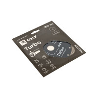 Диск алмазный Turbo Master (150x22.23 мм) EKF dd-150t