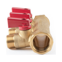 Коллектор с шаровыми кранами PROFACTOR в/н 3/4" х 3 вых 1/2"нар PF MV 264.3