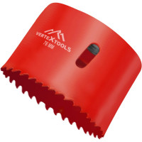 Коронка биметаллическая по металлу 76 мм vertextools 2525-76