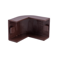 Внешний угол EKF 20х10мм, 4 шт, Plast, PROxima, под темное дерево obd-20-10x4