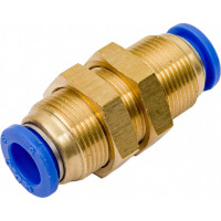 Цанговое проходное соединение 8 мм CDC Pneumatics PMM 08N