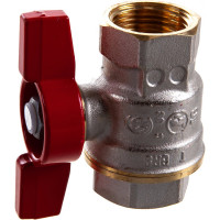 Шаровой кран Giacomini латунь никель R911 20 Ру42 ВР бабочка R911X024 007-0934