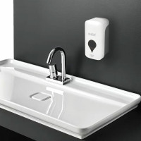 Дозатор для мыла-пены LAIMA ULTRA PROFESSIONAL наливной, 0,5 л, белый, ABS-пластик 606830