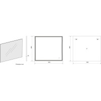 Зеркало с подсветкой и подогревом Art&Max Firenze 900x800 AM-Fir-900-800-DS-F-H