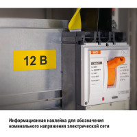Символ "12В" 35х100мм, в упаковке 21 штука TDM ELECTRIC SQ0817-0002