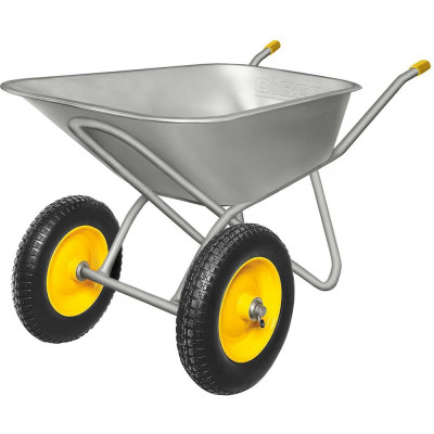 Тачка (2-колесная, усиленное корыто, оцинкованное, 1мм, 70л) Biber 99405 тов-215301