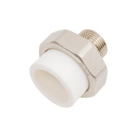 Комбинированная разъемная муфта (американка) PRO AQUA PP-R НР белая d-32 мм 3/4" PA21016b