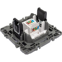 Розетка ЭРА 12-3107-05 RJ45, IP20, антрацит Б0014727