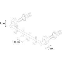 Планка FIXSEN EUROPA 4 крючка 21805-4