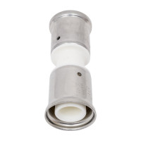 Муфта Henco ПВДФ пресс белая, 26x26 HE 15PKW-2626