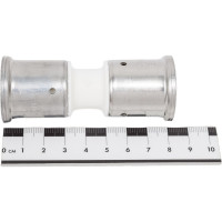 Муфта Henco ПВДФ пресс белая, 26x26 HE 15PKW-2626